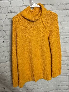 Moth Golden Mustard Cowl-Neck Sweater